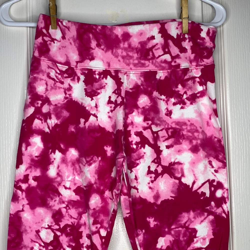 High waisted Justice pink leggings JRs